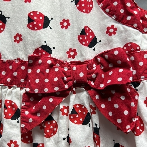 Gymboree beetle bug summer dress size 7 peplum style - Picture 5 of 11